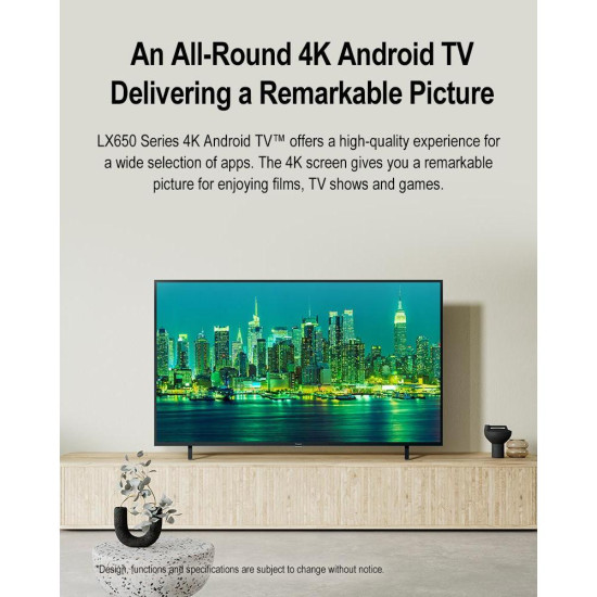 PANASONIC 50" 4K ANDROID TV TH-50LX650K ( 2 Years Warranty Under Panasonic)